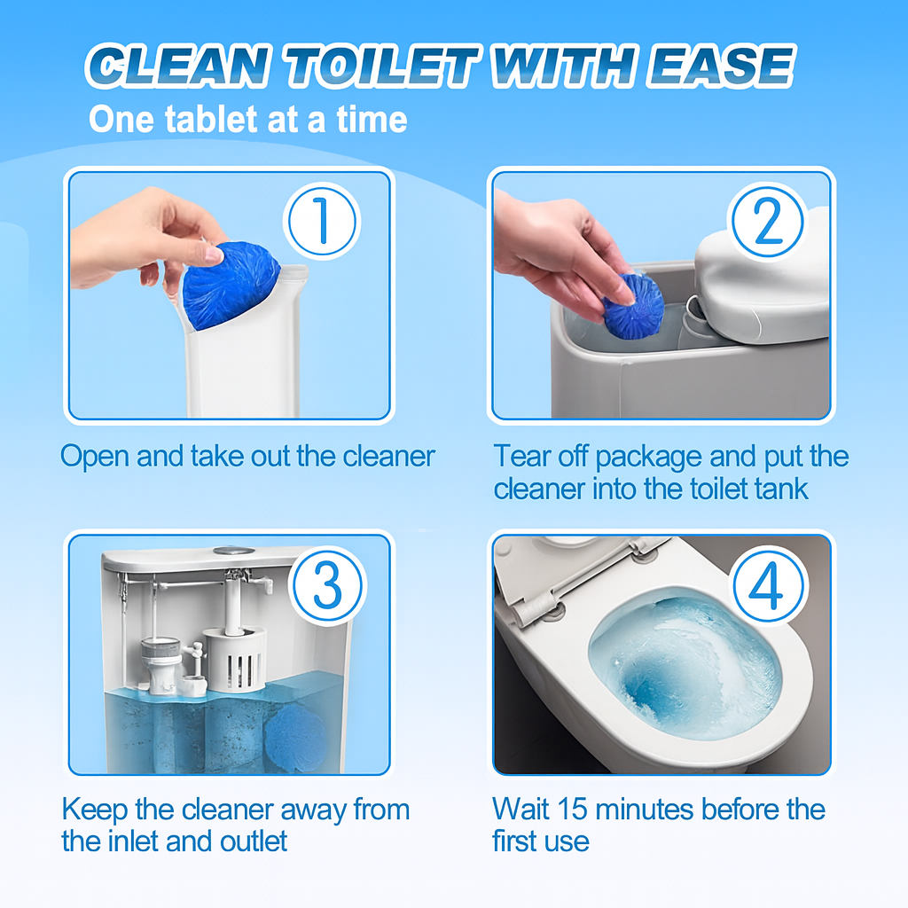 Fresh Flush Magic Cleaning Tabs 🌿