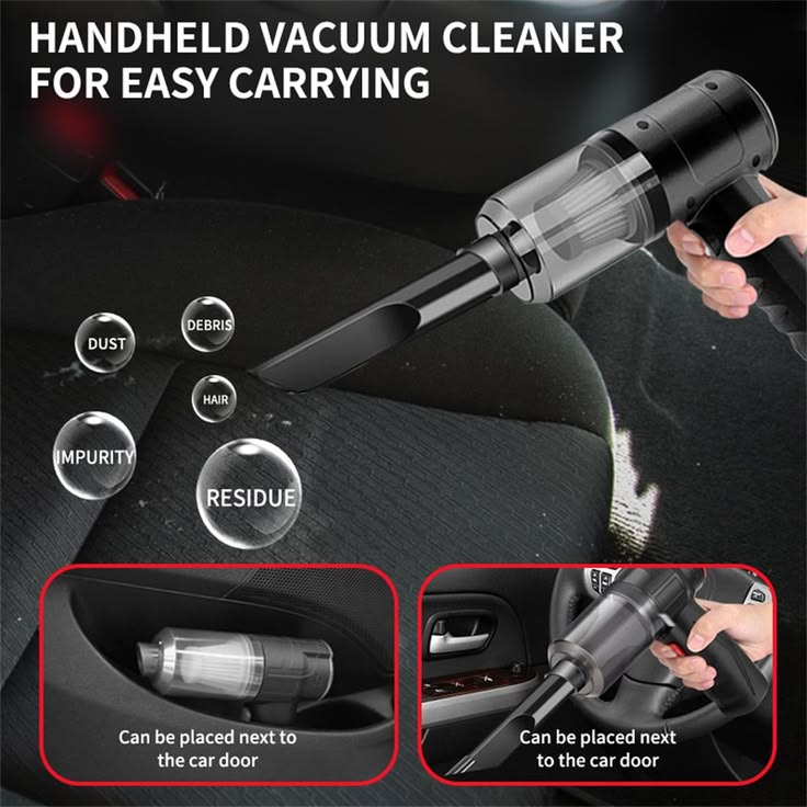 3 in 1 Portable Car Vacuum Cleaner