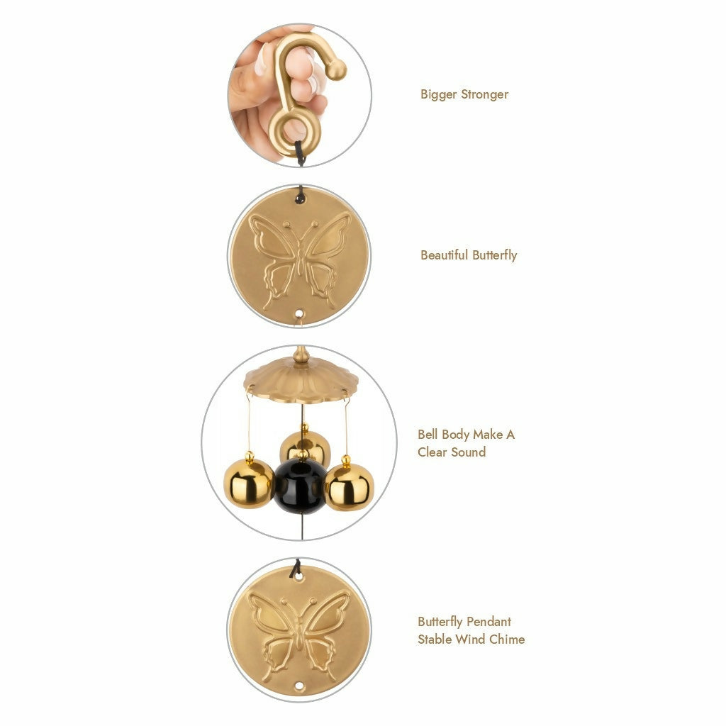 6 Bell House Decorative Hanging Wind Chimes for Home Positive Energy |