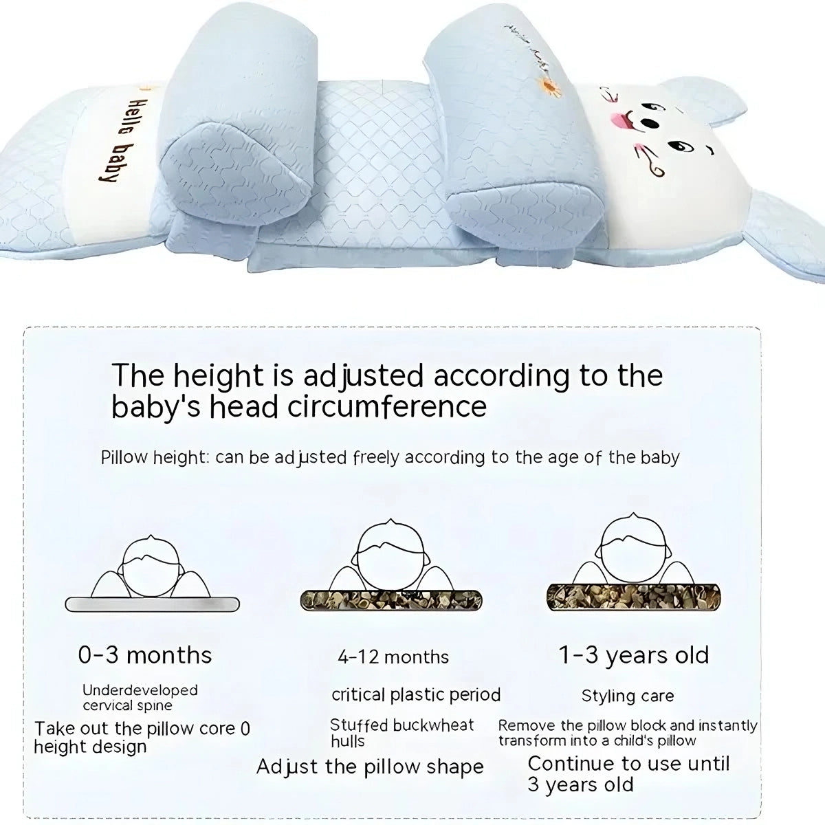 Baby Shaping Head Support Pillow